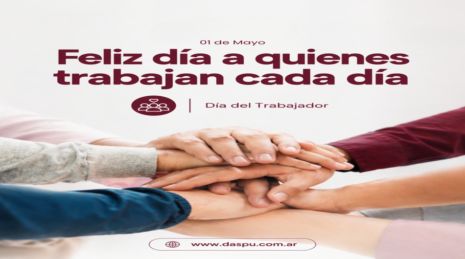 Feliz día a quienes trabajan día a día